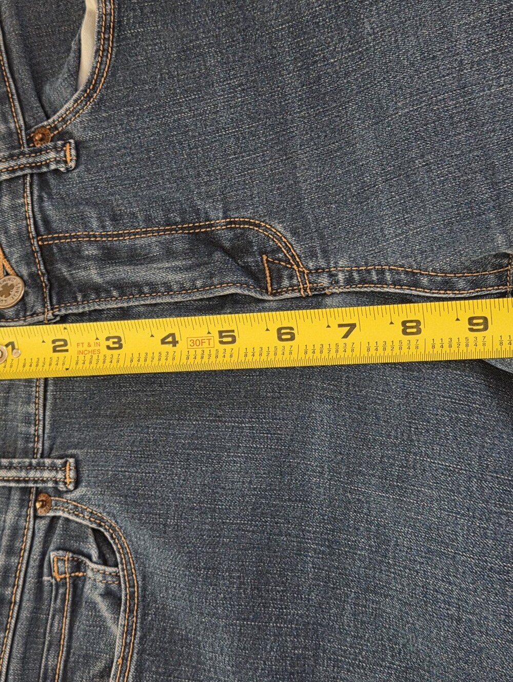 Y2K Lucky Brand Jeans Womens 12 / 31 Regular Sofia Straight Leg Baggy Stretch - Picture 7 of 12